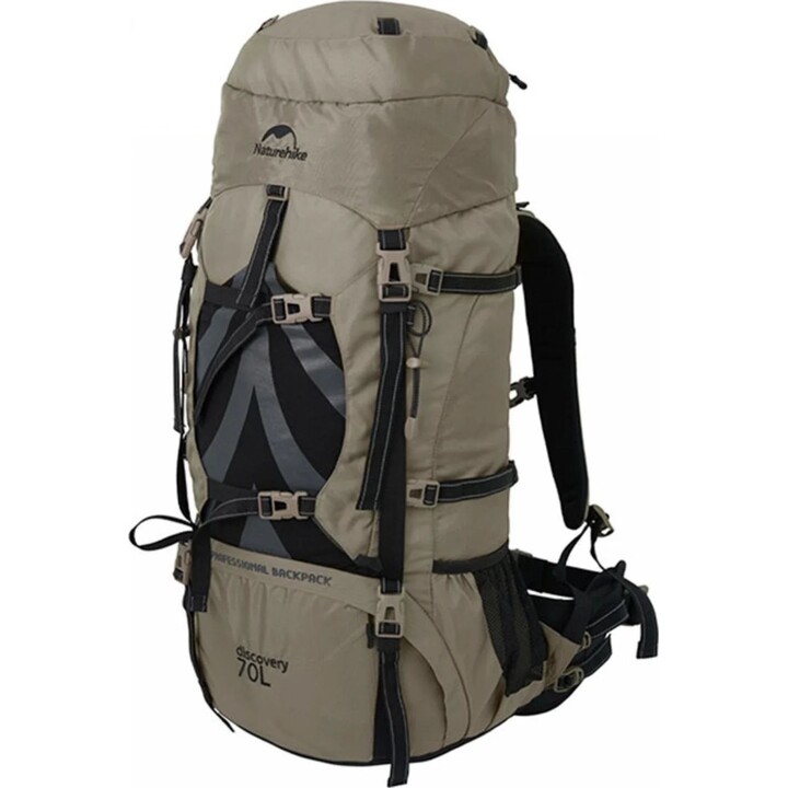 Zaino da trekking 70l nh70b070-b-brown NATUREHIKE