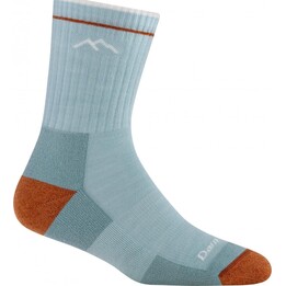 Calze da donna Darn Tough Hiker Micro Crew in lana merino di peso medio, imbottite - Colore ghiaccio, taglia M