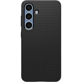 Cover posteriore Spigen Liquid Air in TPU nera per Samsung Galaxy S25