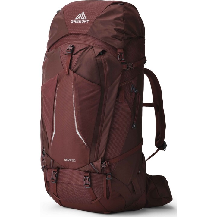 Zaino Gregory Deva 60 Garnet Red da donna medio professionale da trekking