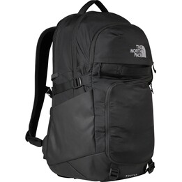 Mochila The North Face Router para caminhadas, em nylon preto e poliéster reciclado.
