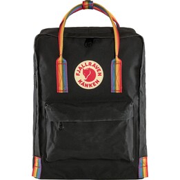 Fjällräven Kånken Rainbow Rucksack Schwarz, Mehrfarbig Vinylon
