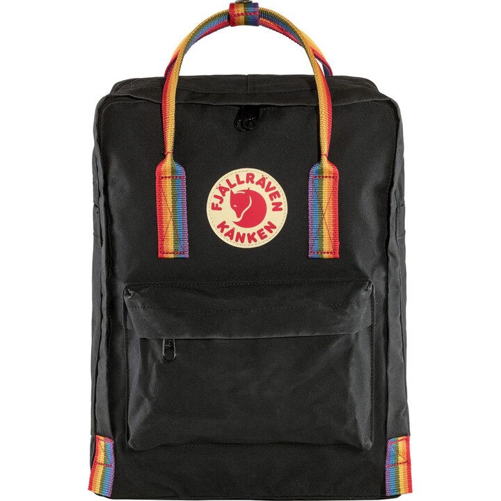 Fjällräven Kånken Rainbow backpack Black, Multicolor Vinylon