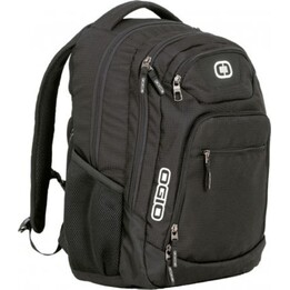 Mochila OGIO Excelsior, modelo casual, preta, em ripstop.