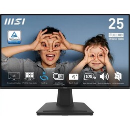 MSI PRO MP252 24.5 Inch FHD IPS 100Hz 1ms Business Monitor Black
