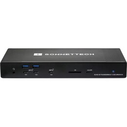 Estação de ancoragem Sonnet Echo 21 Thunderbolt 5 SuperDock 11 portas 10GbE com ranhura para SSD M.2 NVMe Preto