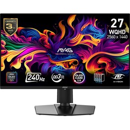 MSI MAG 274QP QD-OLED X24 Monitor para jogos de 26,5 polegadas WQHD 240Hz 0,03ms Preto