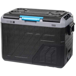 Refrigerador portátil profissional TEESA com compressor e função de congelador, 32 L, DC12/24, com opção de alimentação por bate