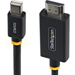 StarTech.com 1m Mini DisplayPort zu HDMI Adapterkabel, 4K 60Hz mit HBR3/HDCP 2.3/DPCP, MDP zu HDMI 2.0, aktiver Video Converter,