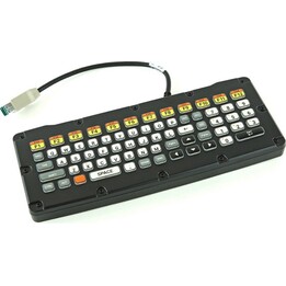 Zebra VC80 Full Size USB Wired QWERTY Industrial Keyboard with Pointing Stick Black Yellow