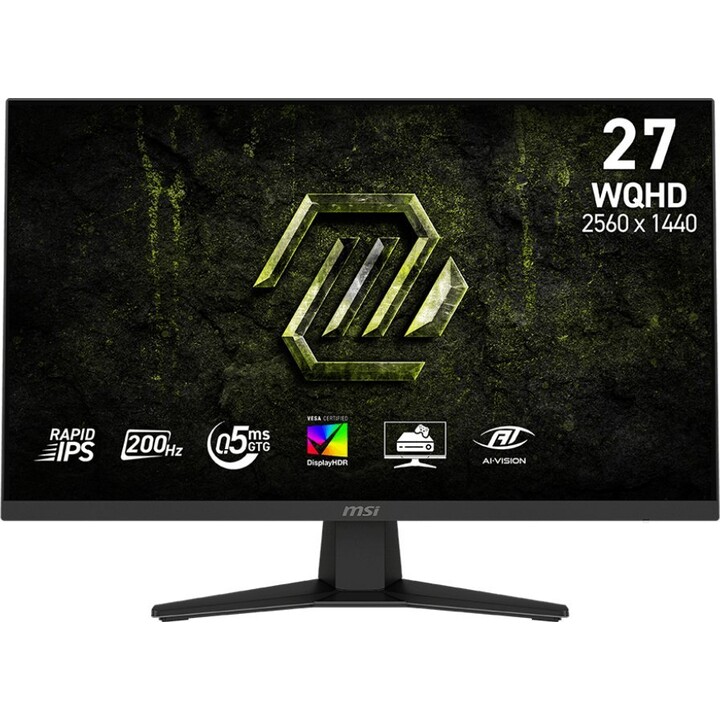 Monitor para jogos MSI MAG 274QPF E20 de 27 polegadas WQHD 200Hz 0.5ms Rapid IPS Preto