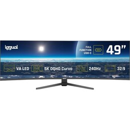 Iggual ML49C Monitor Curvo 5K DQHD 240Hz de 49 polegadas