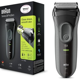 Rasoio BRAUN 3000S nero/grigio