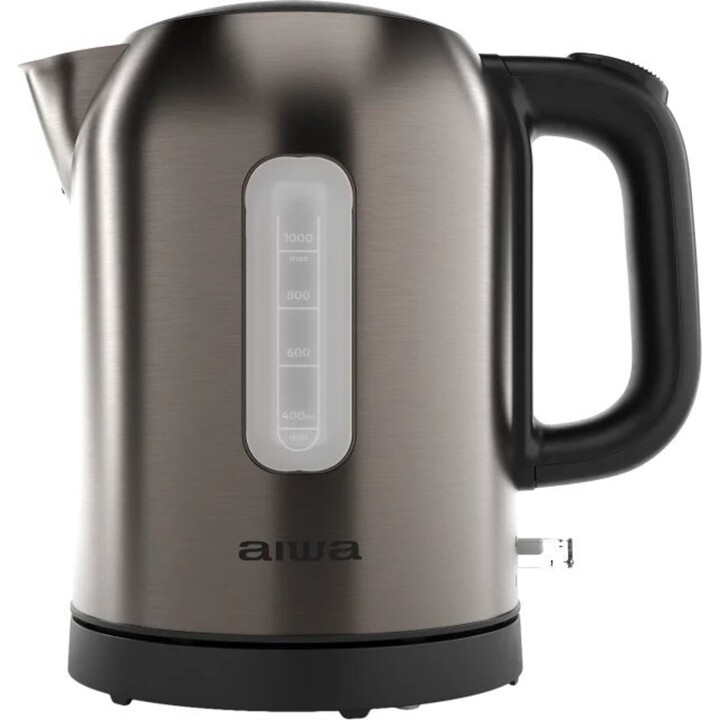 Aiwa Kotan AKT-1000 1L 2200W Edelstahl-Wasserkocher mit Strix-Steuerung