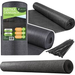 Shade netting for fences, for concealing fences, grey, 1.5 m x 50 m, 140 g/m²
