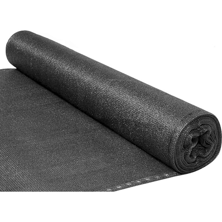 Rete ombreggiante per recinzioni, per nascondere recinzioni, grigia, 1,5 m x 50 m, 140 g/m²
