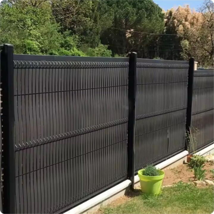Rete ombreggiante per recinzioni, per nascondere recinzioni, grigia, 1,5 m x 50 m, 140 g/m²