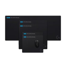 Tappetino per mouse Logitech G640, superficie in tessuto gommato antiscivolo, 400x460 mm, nero.