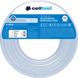 Mangueira técnica para uso geral Cellfast - Reforçada 12,5 × 2,5 mm 50 m