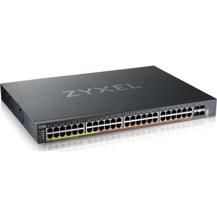 Zyxel XMG2230-52HP Conmutador gestionado L3 48x 2.5GB PoE++ y 4x 10G SFP+ 1U Negro