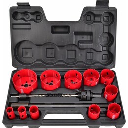 AwTools Set di seghe a tazza bimetalliche da 19-76 mm, 15 pezzi