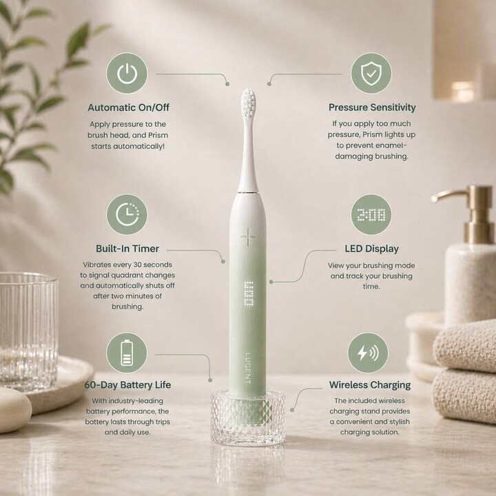 Be Lucent Spark Schallzahnbürste Leuchtrosa