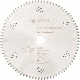 Disco de Sierra Circular BOSCH Top Precisión Best para Multi Material 254x30x2.3 mm