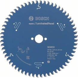 Lama per sega circolare BOSCH Expert per pannelli in laminato 190x20x2,6 mm - 60