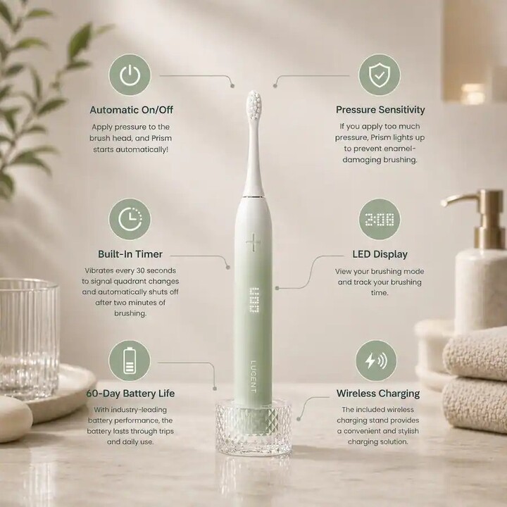 Escova de Dentes Sónica Be Lucent Spark Verde Menta