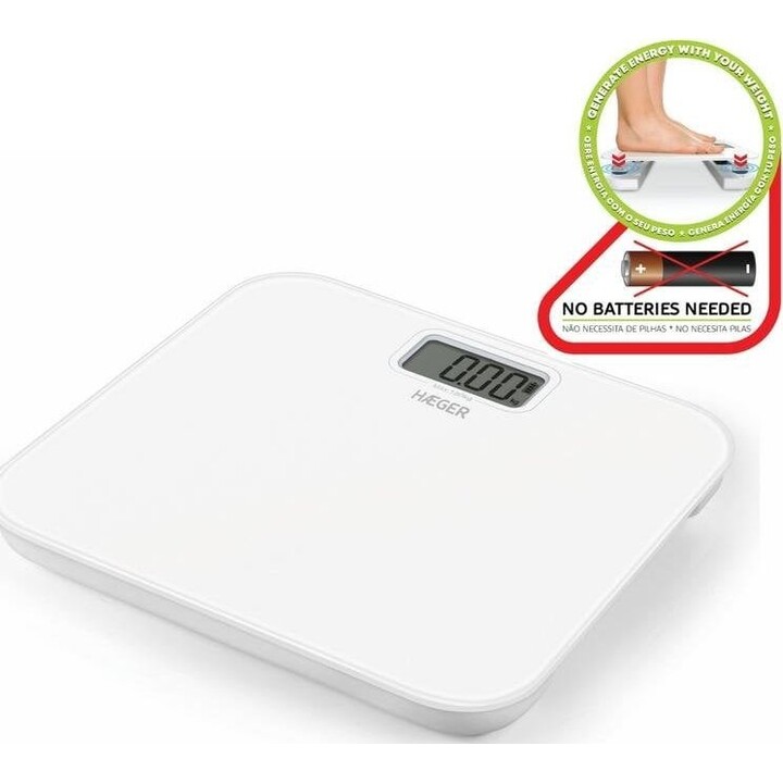 Eco-friendly bathroom scale without batteries