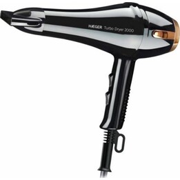 Asciugacapelli 2000W Haeger HD-200.015A 2 velocità, 3 temperature, nero, rame