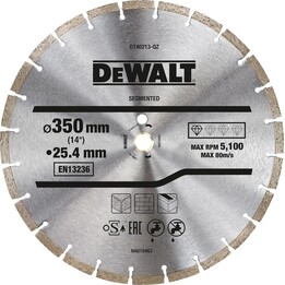 Disco de diamante Dewalt DT40213-QZ "Eco1 Universal" de 13,78"