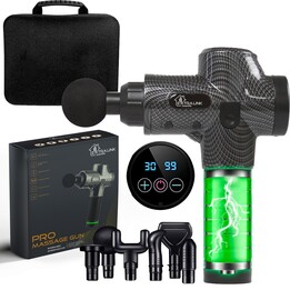 Pistolet de massage Extralink Pro, 3800 tr/min, 6 têtes interchangeables