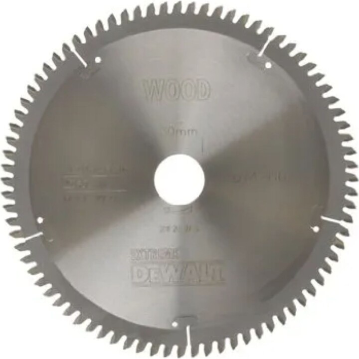 Disque à découper DeWalt ; 216 x 2,6 x 30,0 mm ; Z80 ; -5°.