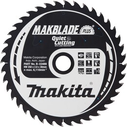 Hoja de sierra circular, Makblade+ TCT 250 x 30 mm, 40 TB-33489
