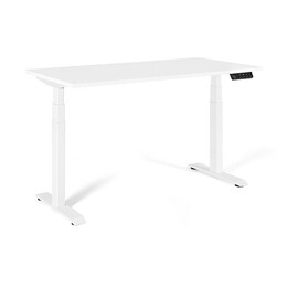 UNIQUE ACTIVE I Elektrischer Schreibtisch 140x70 cm Weiß