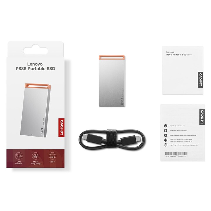 Lenovo 4XB1T88410 1 TB USB Type C 3.2 Gen 2 (3.1 Gen 2) Gray