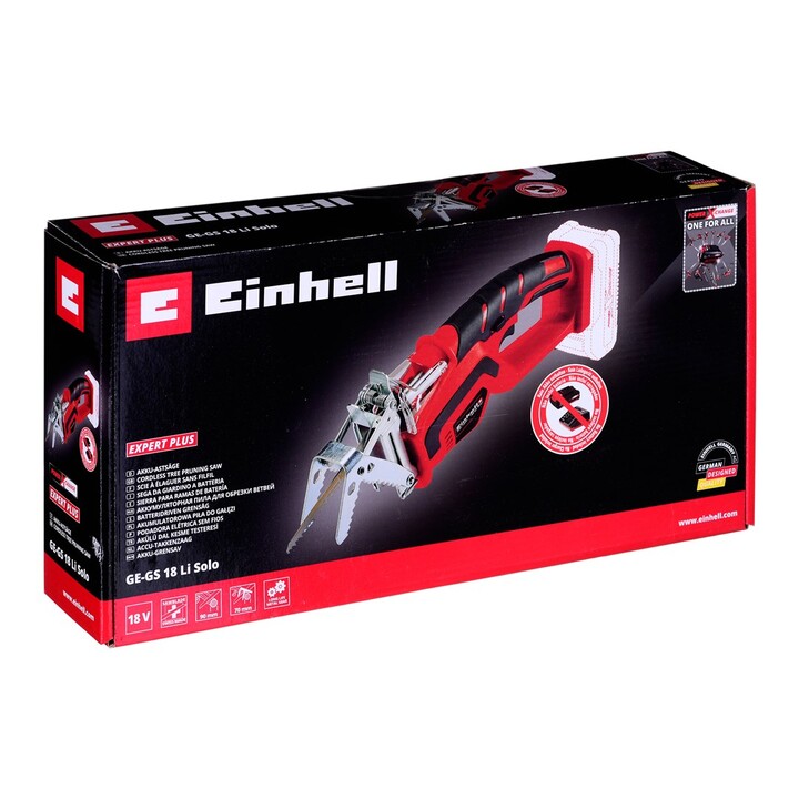 Einhell GE-GS 18 Li - Disponível apenas nas cores preto e vermelho.