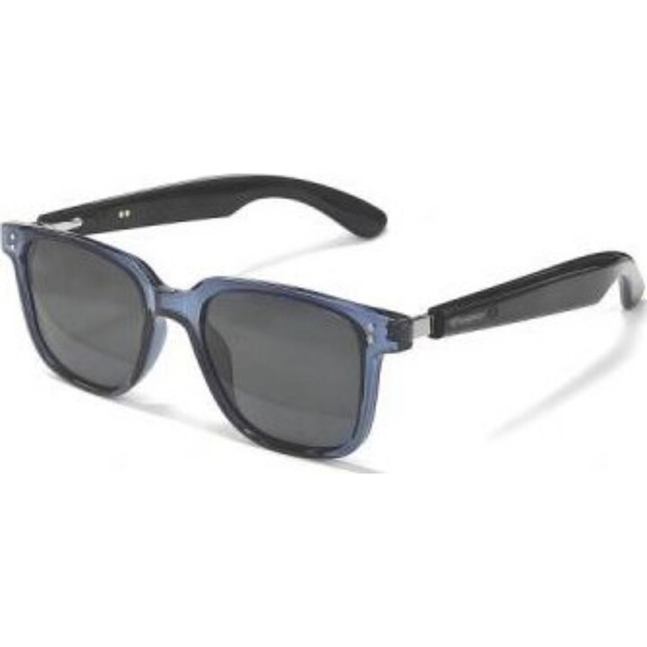 Óculos de sol de estilo urbano com toque de energia, em preto/azul