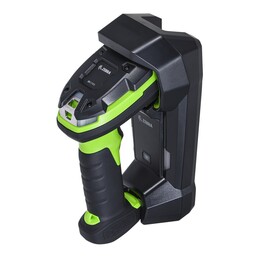 Leitor de código de barras a laser portátil Zebra DS3678-ER 1D/2D, preto/verde