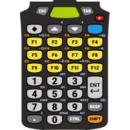 Zebra-Ziffernblock mit 34 Tasten für MC9300, MC9400, MC9450 – Schwarz, Grau, Gelb