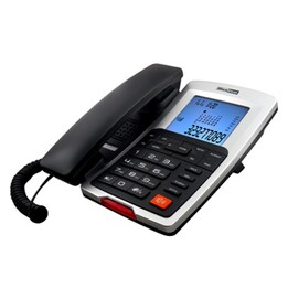 MaxCom KXT709 Telefon Analoges Telefon Anrufer-Identifikation Schwarz, Weiß