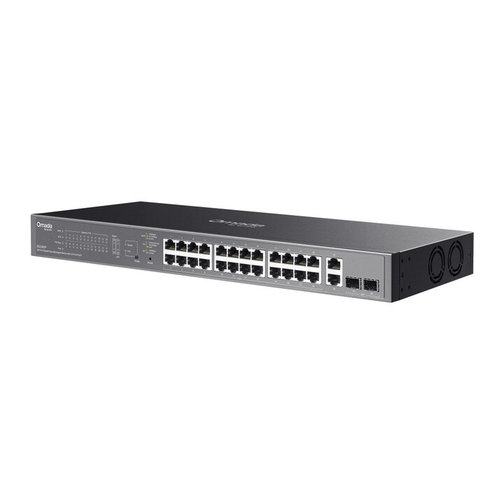 TP-Link ES228GP Netzwerk-Switch Managed L2 Gigabit Ethernet (10/100/1000) Power over Ethernet (PoE) Schwarz