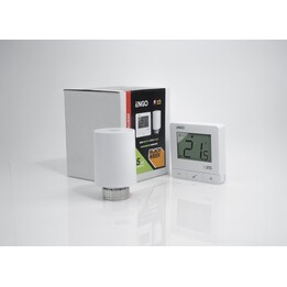 ENGO Controls Kit de chauffage intelligent Blanc (E25-BATW-4 + ETRV-M30)