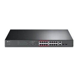 TP-Link TL-SL1218MP switch No administrado Fast Ethernet (10/100) Energía sobre Ethernet (PoE) Negro