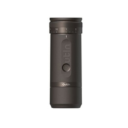 Macinacaffè portatile Outin OTCG-01-TB, macinacaffè fine, colore marrone tundra e nero.
