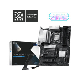 Msi Pro Z890-p Wifi6e board, intel, 1851, z890, 4ddr5, 256gb, 1hdmi+1dp, 4sata3+4m.2,5gblan+wifi6e+bt5.3,9usb3.2,atx