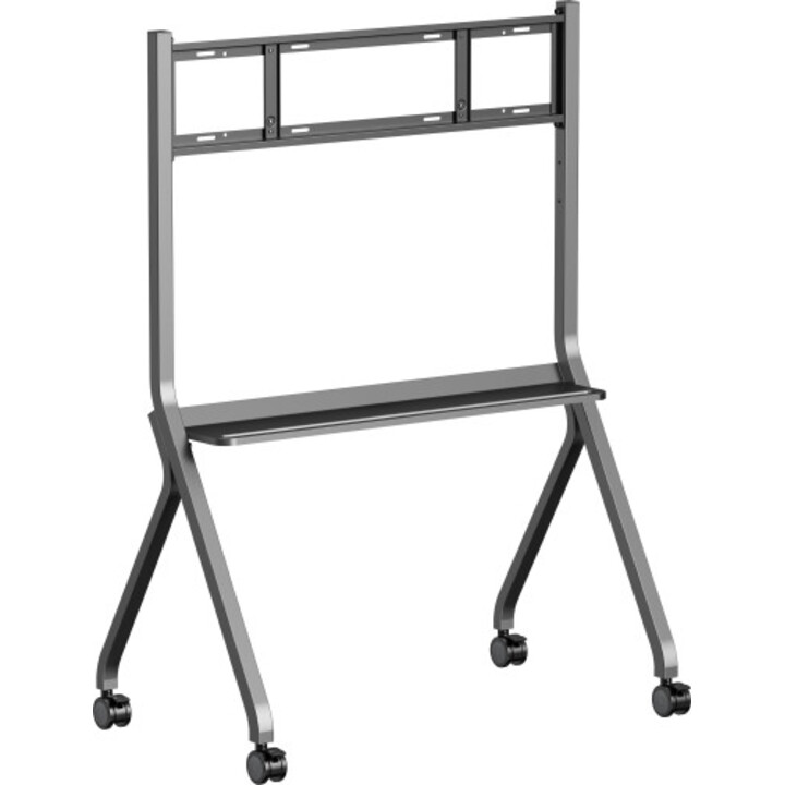 Carrinho móvel Iiyama com rodas, carga máxima de 100 kg, adequado para rodas de 55 a 86 polegadas, padrão VESA 800x600, cor prat