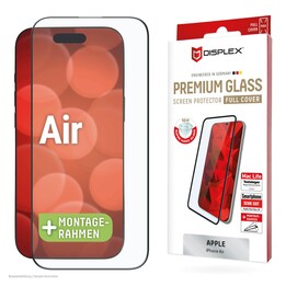 Película de vidro temperado premium DISPLEX (cobertura total) para Apple iPhone Air