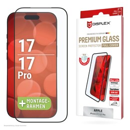 Protector de pantalla de cristal premium DISPLEX (cobertura completa) para Apple iPhone 17/17 Pro